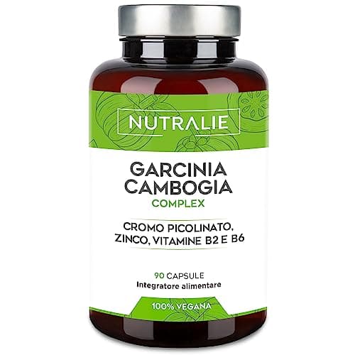 Garcinia Cambogia Extra Fort - 2000mg 60% HCA - 90 Capsules - Effective Puissant Rapide - Chrome + Zinc + B2 + B6 - pour Femmes et Hommes - 90 Capsules Nutralie