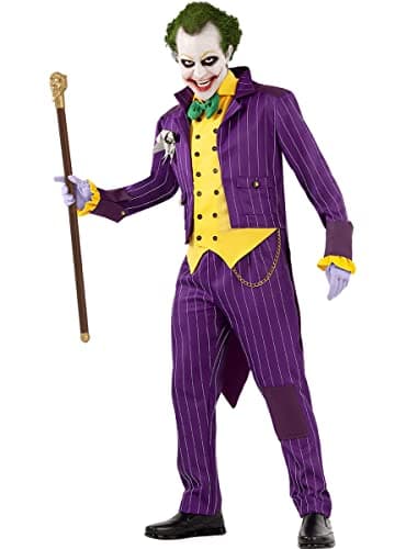 Funidelia | Canne Joker 100% Officielle pour Femme et Homme Super héros, DC Comics, Méchants, Accessoire pour déguisement - Déguisements Amusants pour Vos soirées.