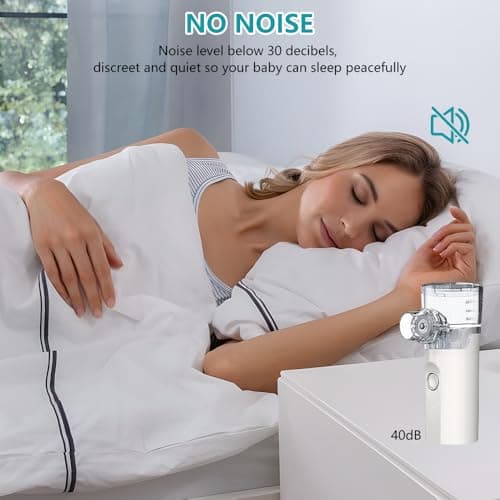 ADDLIVE Nebulisateur, inhalateur vapeur, inhalateur, il à Ultrasons Aérosol Efficace Soulager la Respiration, Facile à Utiliser et Propre, Atomisation Efficace pour La Maison et Les Voyages