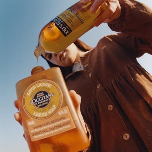 L'OCCITANE - Éco-Recharge Savon Liquide Mains & Corps Karité Verveine - 500 ml - Fabriqué en France
