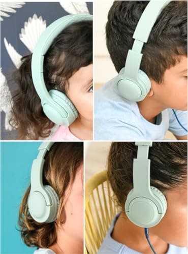 MERLIN- Casque Audio, Vert Amande