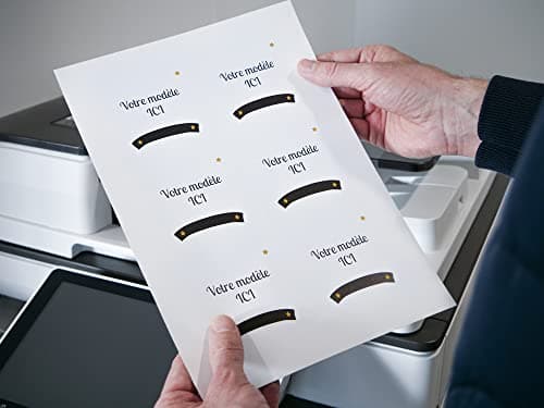 Avery Étiquettes Autocollantes Carrées 60 Pcs Polyester Blanc 80x80 mm Imprimables Laser et Copieur