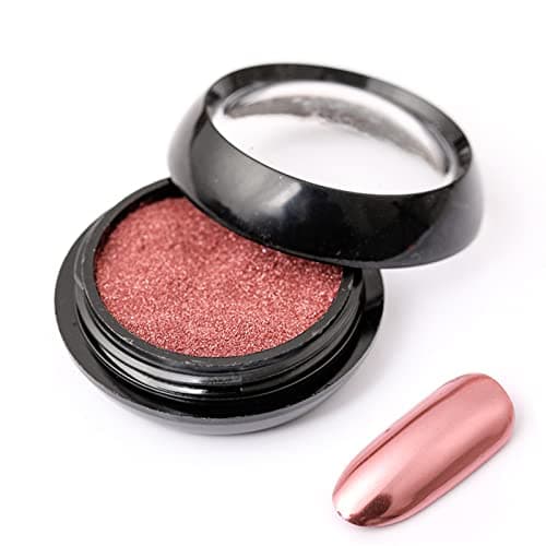 Holzsammlung 12 Couleur BoîTe Poudre à Ongles,Paillettes Ongles Effet Miroir Poudre Chrome d'Ongle,Chrome Pigments Avec Paillettes pour Décoration D'ongle#03