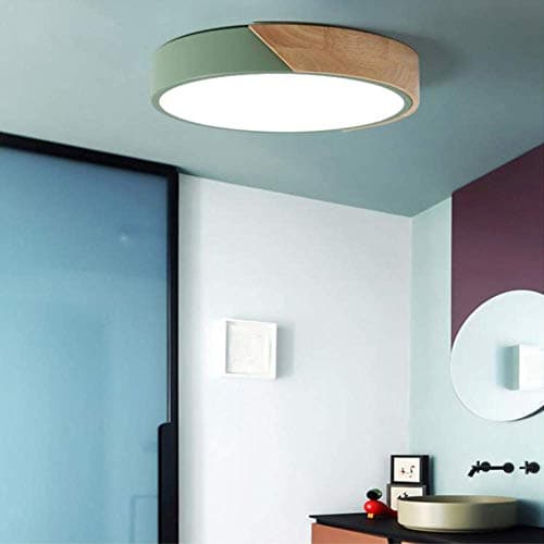 minifair Plafonnier LED rond à gradation trichromatique,Green,40cm