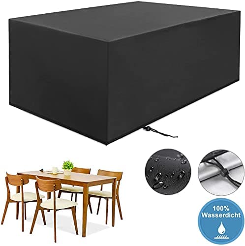 Housse Salon de Jardin,Housse de Table Jardin Rectangulaire,Couverture de Protection Meubles Bâche Salon de Jardin Imperméable Anti-UV,420D Tissu Oxford Bache Table Exterieur (213*132*72cm)