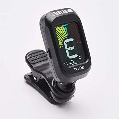 BOSS TU-02 Accordeur à pince compact, Un écran couleur lumineux avec réglage de l'angle de vue