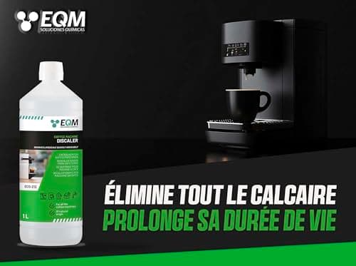 EQM - ECO-212 - Détartrant pour machine à café - 1L - 100% d'origine naturelle - Compatible avec toutes les machines à café
