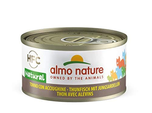 Almo Nature - HFC Natural - Thon avec Blanchailles - Nourriture Humide pour Chat Adulte: 24 boîtes de 70g