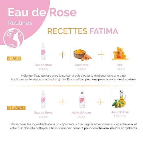 Fatima's Garden Eau de Rose - Tonique Hydratant Bio, 300ml