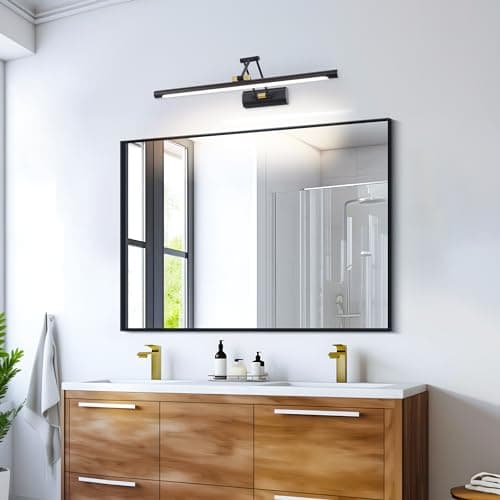 TYhogar Applique murale LED Lampe de salle de bain 12W 57CM Lumière picturale Lampe de salle de bain Éclairage intérieur Lampe de vestiaire Peinture à l'huile Lumière de maquillage 4000K IP44