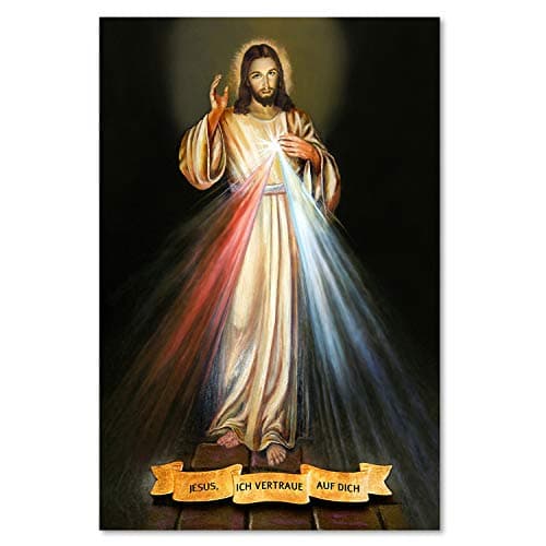 Feeby Toile Peinture Jésus 40x60 cm 1 Pièce Moderne Artistique Impression Photographique Qualité Image Décoration Murale Salon Chambre Cuisine Bureau Couloir Mercy Multi