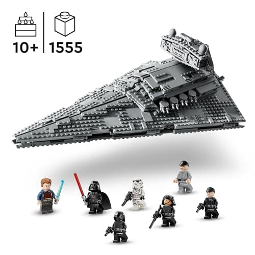 LEGO Star Wars Le Destroyer Stellaire de Classe Impérial - Vaisseau à Construire pour Enfant dès 10 Ans, Personnages Dark Vador et Cal Kestis - Idée Cadeau pour Garçons et Filles 75394