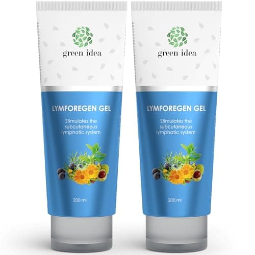 Green idea - Lymforegen pour le drainage lymphatique - 15 herbes et huiles essentielles puissantes - teneur élevée - Stimule le système lymphatique - Gel à base d'herbes actives (400)