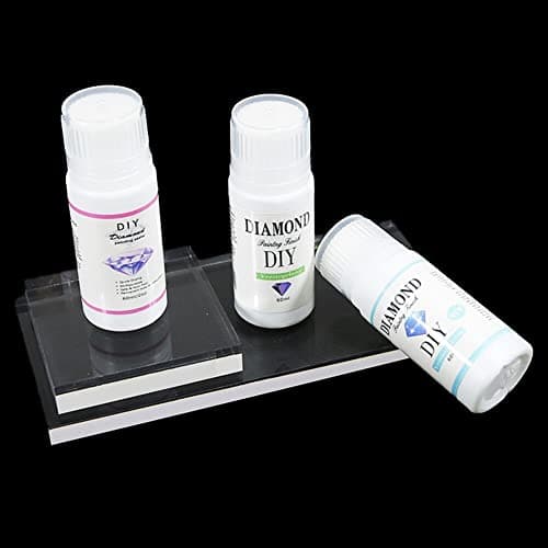 URFEDA Scellant Peinture Diamant 60ml Colle de Peinture Au Diamant à Séchage Rapide Permanent Hold & Shine Effect Scellant pour 5D Diamond Painting Et Puzzle Outils de Peinture Au Diamant avec Brosse
