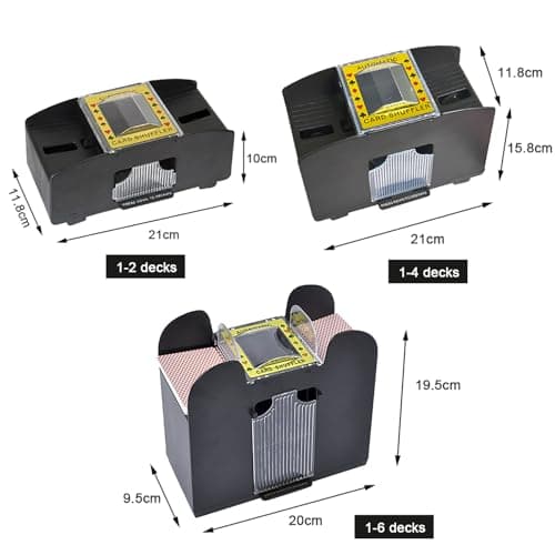 FSTgo Mélangeur de Cartes Électronique Automatique -Jeux Équitables - Distributeur de Cartes à Jouer Personnes Âgées - Mélangeur de Cartes pour 1-4 Jeux de Cartes