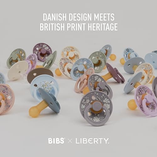 BIBS x LIBERTY Housse de protection pour biberon Grand modèle 225 ml – Housse de protection en néoprène pour biberons Bibs – Design imprimé Liberty, Large, Eloise Blush