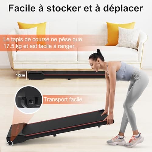 Sperax Tapis de Marche, Tapis de Course, Walking Pad Silencieux Exercice à Domicile et au Bureau