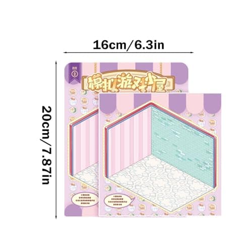 Vjeybv Sticker Scenes – Autocollant 3D pour décoration de petite pièce pour, anti-stress, scrapbooking