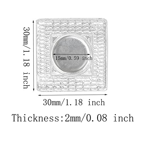 SyiXute 20 Paires Bouton Magnetique a Coudre,Boutons-Pression Magnétiques Invisibles à Coudre en PVC pour Sac à Main,Vêtements,Bricolage,15 mm