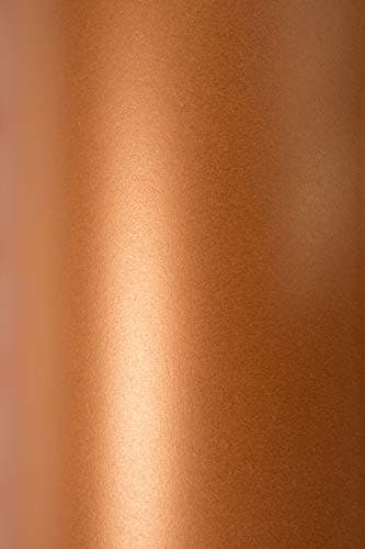 Netuno 10x feuilles de papier cuivre nacré 125g A4 210x297mm Sirio Pearl Copperplate papier de haute qualité pour mariage anniversaire Noël invitations diplômes cartes de vœux scrapbooking bricolage