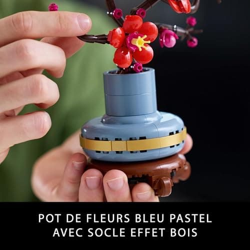 LEGO Botanique Les Fleurs de Prunier - Plante Artificielle à Offrir - Set de Construction, Adulte - Décoration intérieure - Activité relaxante - Idée Cadeau pour la St Valentin, Femme ou Homme 10369