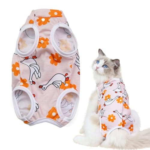 NTRUXZP Combinaison de récupération Professionnelle Cat pour Chat pour plaies Abdominales ou Maladies de la Peau, Alternative après Une Chirurgie Collier électronique pour Chats