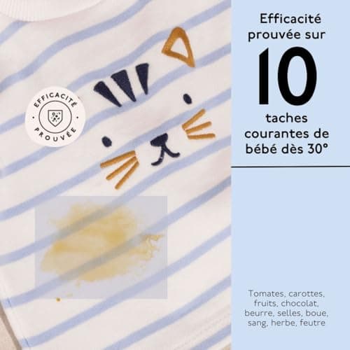 MAIA - Lessive Bio Bébé & Peaux Sensibles Fleurs de Coton 1L - 33 lavages - Lavage Bébé - Ingrédients Naturels - Parfum Sans Allergène - Efficacité Prouvée - Formule Éco-Responsable