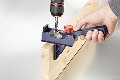 kwb Guide pour chevilles, set complet comprenant une mèche à bois CV et des chevilles à bois, aide au perçage universelle pour les perçages droits de Ø 3 3.3, 4 4.2, 5 6 6.8, 8 10 12 mm