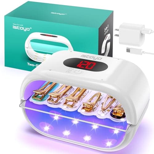 ISTOYO Lampe UV pour Résine à Deux Faces, Lumière UV pour Résine avec Affichage Numérique, Réglage de Temps plus Long (2m, 3m, 5m), Split Usagable, pour le Durcissement de la Résine, Moules en Résine
