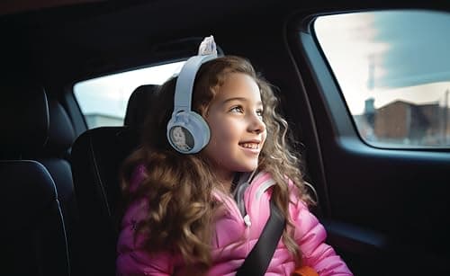 Lexibook, La Reine des Neiges, Casque 2-en-1 sans Fil et Filaire avec Tiare, Son de Haute qualité limité à 85 DB, Effets Lumineux, Pliable, Ajustable, Rechargeable, HPBT015FZ