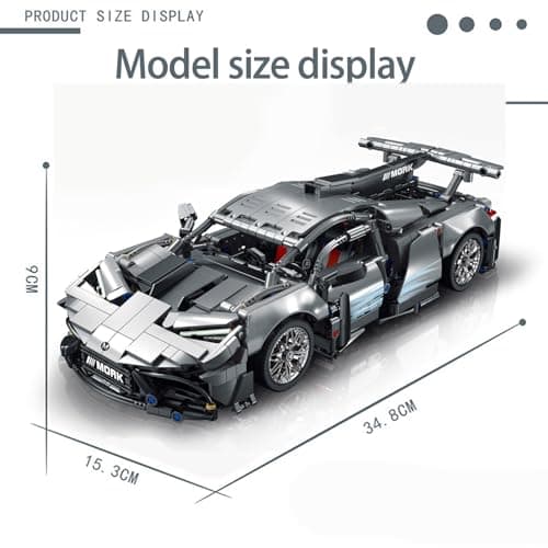 Minxtech Technik Ensemble de Construction de Voiture de Course, 1:14 pour AMG Ensemble de Construction, 1391 Pièces Super Voiture de Sport Briques de Construction Sets