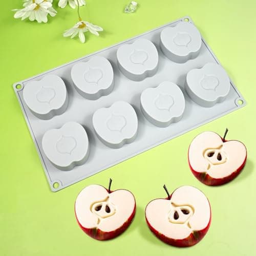 mostsom Moule à mousse en silicone 3D en forme de papillon pour dessert, pudding et chocolat, outils de décoration de gâteau de mariage (G_ Pomme)
