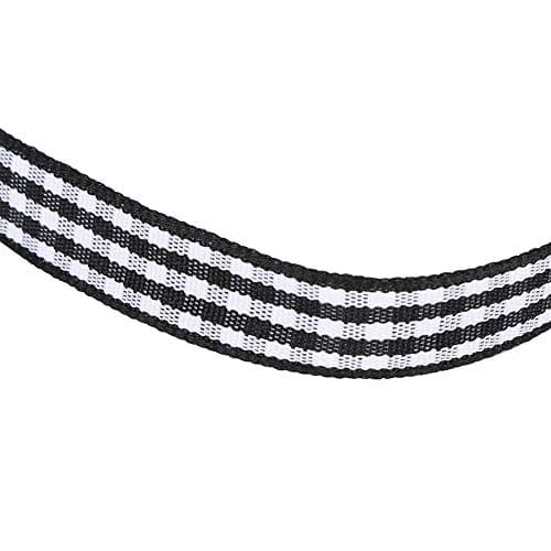 Tiiyee Ruban Vichy Noir et Blanc, 3 Rouleaux de Ruban de Satin à Carreaux Noël Mariage tissé Bord Rouleau Emballage Cadeau décoration de gâteau 1 cm de Largeur 25 Verges/Rouleau