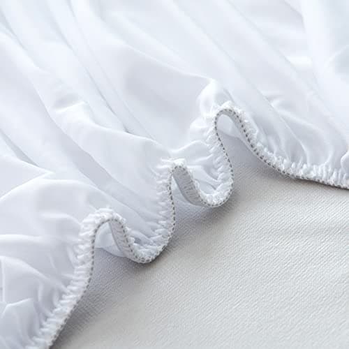 Bedecor Coton Protège Matelas Imperméable et Respirante,Alèse, Couvre Matelas, Anti-Acarien Hypo-Allergénique (180x190/200cm)