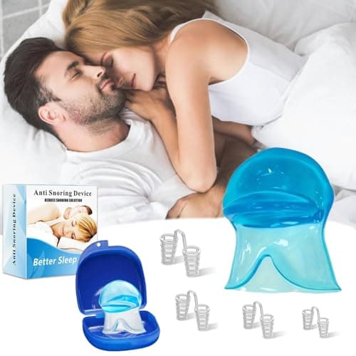 Anti Ronflement Anti Ronflement Efficace Puissant Ecarteur Nasal Anti Ronflement et Langue en Silicone Dilatateur Nasal ApnÉE Du Sommeil Orthese Anti Ronflement Dispositifs Anti Ronflement Sport