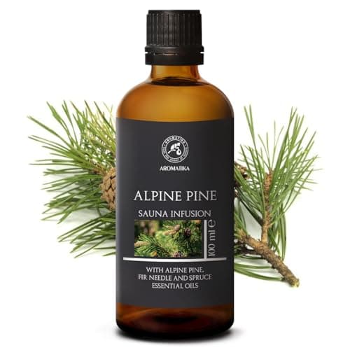 Infusion pour Sauna Pin Alpin 100ml - Huile Essentielle de Pin Alpin & Huile d'Aiguilles de Sapin & Huile d'épicéa - Arôme pour Sauna - Parfum de Conifère - Beauté - Relaxation - Aromathérapie