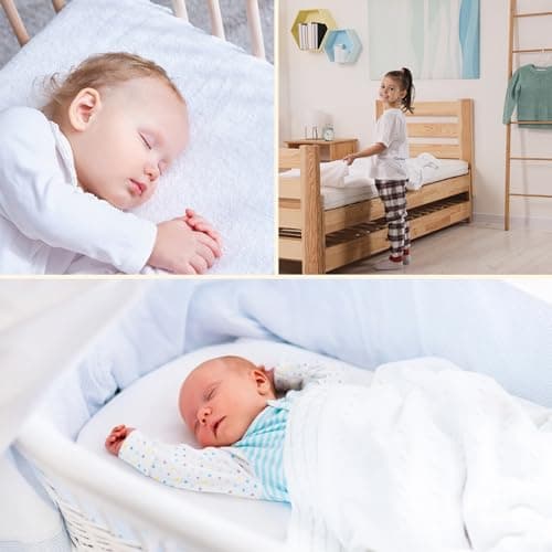 Protège Matelas imperméable pour Enfant surmatelas pour bébé avec surmatelas 200 x 90 cm - Drap Housse Protection Contre l'humidité protège Matelas imperméable