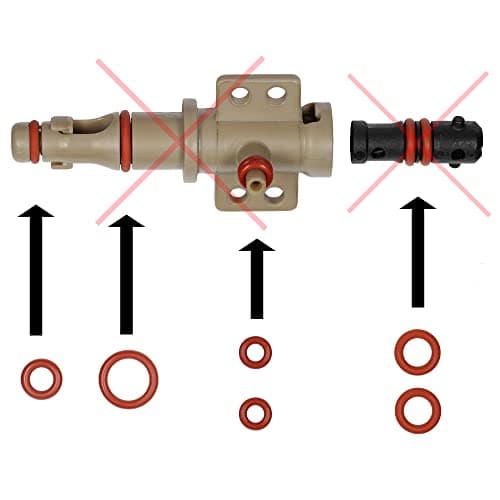 Snapworld-Kaffee Joint kit d'entretien joints toriques compatible avec Saeco Philips Spidem Gaggia pour valve de support valve d'écoulement tubulure d'écoulement HD RI SM SUP EP HD Set-14 de, Rouge