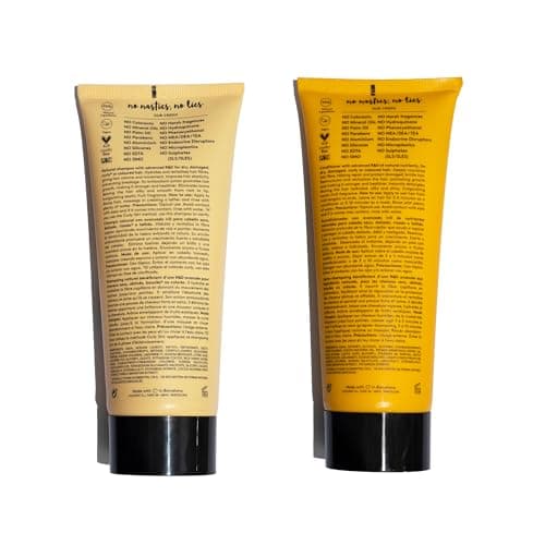 COCUNAT - Pack Rich pour Cheveux Secs - Shampooing et Après-Shampooing Naturels - Cheveux Abîmés ou Colorés - Hydrate, Nourrit et Restructure - Sans Sulfate ni Silicone - Convient à la Méthode Curly.