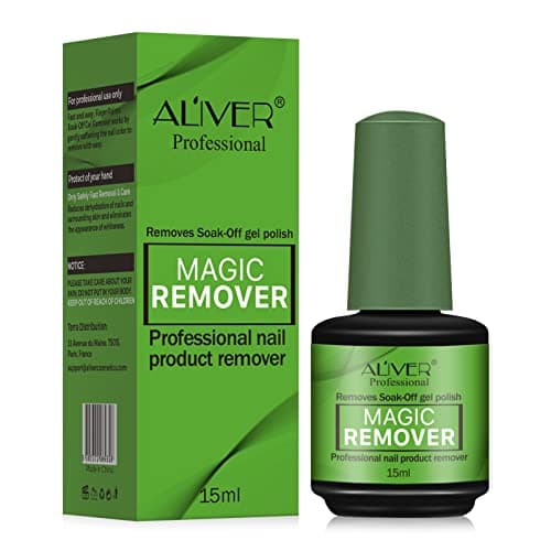 Dissolvant Magique De Vernis A Ongles,Outil De Dissolvant De Vernis En Gel,Enlève Facilement Et Rapidement, Protège et Ne Blesse Pas
