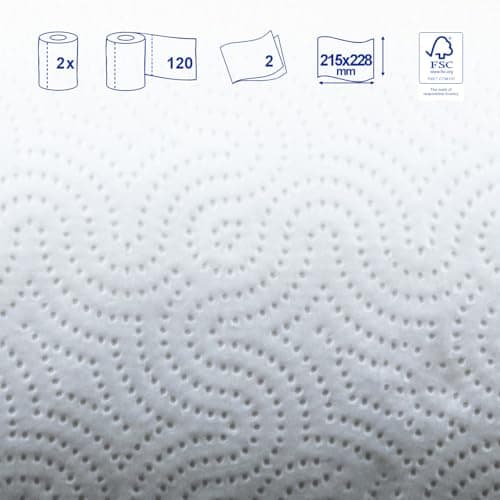 Renova Essuie-tout Extra XXL 2 plis blanc, 1 rouleau XXL = 3 rouleaux standard, 2 rouleaux