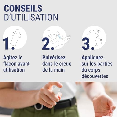 INSECT ECRAN - Anti-moustiques - Spray répulsif peau - Protection contre les piqûres de moustiques – Made in France - Familles - 100 ml