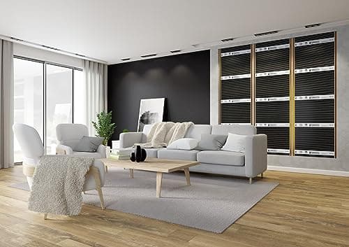 Termofol Chauffage Electrique par le Sol Set - Tapis Chauffant avec H6 Wifi Thermostat 230V - Chauffage d'appoint Puissance 140W/m2 - Surface 24 m2 - Plancher Chauffant Electrique