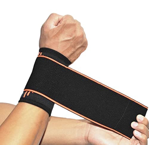 SOLO ACTFIT Support de Poignet, Elastique Compression Poignet pour Tennis, Golf, Gym, Sport et Fitness - Bandage De Soutien pour Homme Et Femme - Taille Unique Réglable