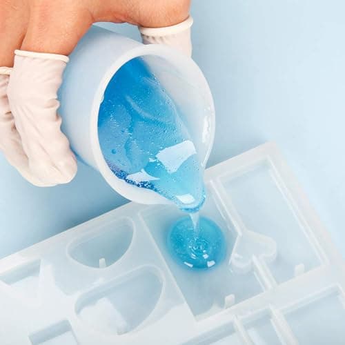 3 Pièces Tasses à Mesurer Silicone Set, 30/50/100ml Antiadhésives Mesurer Gradué pour le Savon Liquide, le Détergent Liquide, Tasses à Mélanger pour Bricolage, Travaux Manuels