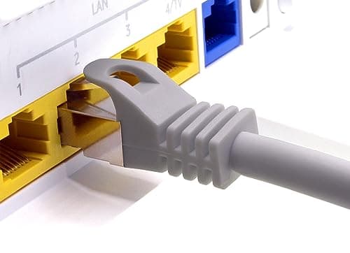1CONN 5x 1,0 M - Câble réseau CAT-7 Cat.7, Ethernet, Lan et câble patch RJ-45 SFTP 10GB/s - blanc