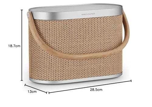 Bang & Olufsen Beosound A5 - Enceinte Puissante Design Modulaire et Circulaire Bluetooth Portable et WiFi Connectée, Autonomie Longue Durée et Dotée d’un Chargeur Sans Fil Intégré - Nordic Weave