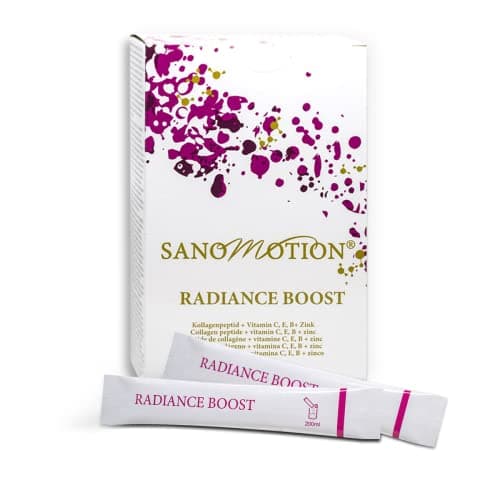 Sanomotion 5000mg collagène poudre. BOOST collagene et acide hyaluronique, antirides, force des ongles, des cheveux, et immunitaire. Collagene peptide + vitamine C B E zinc biotine x30 paquet mensuel
