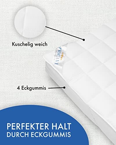 PROCAVE MICRO-COMFORT protège-matelas disponible dans des tailles différentes | fabriqué en Allemagne | Couvre-matelas en microfibre-polyester | technologie Soft Touch | convient également pour les lits boxspring et les matelas à eau | 180x220 cm