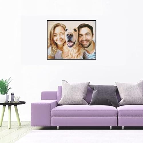 CleverFine Diamond Painting Personnalisé Photo, Broderie Tableau Diamant Painting Personnaliser Peinture Perle (Diamants ronds, 30 * 30cm)